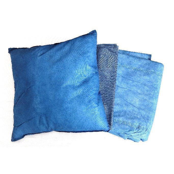 hell und dunkelblaue Einweg Bettdecken und Einweg-Kissen